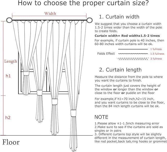 Vision Home White Pinch Pleated Semi Sheer Curtains Textured Light Filtering Window Curtains 102 inch for Living Room Bedroom Patio Rayon Blended Pinch Pleat Drapes with Hooks 1 Panel 80" Wx102 L