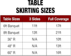 Ultimate Textile Pleat Polyester Fabric Table Skirt - Machine Washable Flame Resistant with Clips for Events, Weddings & Trade Shows, Cut & Sewn in Paterson, NJ - Charcoal, 14' Shirred Pleat