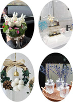 xin's convey DIY Natural Dried Flower Set, Blue Large Package with Stem Flowers for Vases, Handmade Creative, Door Hanging Wreath, Table Centerpiece Mini Dried Flower Bouquet (Peacock Blue)