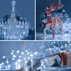 24 Pack LED Fairy Lights Battery Operated 7Ft 20Led Mini String Lights Waterproof Christmas Lights for Mason Jars Bedroom DIY Party Wedding Christmas Decor White