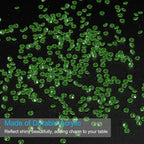 PATIKIL 10000 Pcs Wedding Table Scatter Confetti Crystals 4.5 mm Acrylic Diamonds Vase Fillers Gems for Table Centerpiece Decorations Party Vase Beads, Olive Green