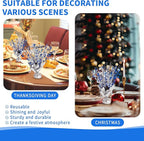 6 Pack Star Table Centerpieces for Party, Birthday Table Decorations for Kids Adults, Party Centerpieces for Tables for Wedding Baby Shower Graduation Holiday Event (Silver NavyBlue)