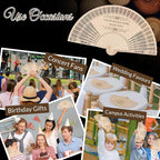 50 PCS Custom Fans Personalized Folding Fans for Line Dancing Wooden Hand Fan Wedding Favors Gift for Guests Personalized Fans for Events