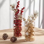 12pcs Clear Cylinder Vases for Centerpieces, Glass Flower Vases for Wedding Decorations and Home Decor, 6 Inch Glass Hurricane Candle Holder for Table Shelf