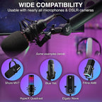 Sensic SA-30 Microphone Boom Arm, 360° Rotatable Mic Stand with 6 inch riser, Microphone Holder with 1/4", 3/8" and 5/8" Adapters, Professional Microphone Arm with Accessories, Mic Boom Arm Black