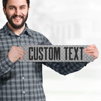Custom Sign, Custom Street Sign, 11 Font Colors, 13 Font Styles, 4 Hole Options, 22 Sizes, 4x18 Inches, Rust Free DiBound, Fade Resistant, Made in USA by My Sign Center (Diamond Metal)