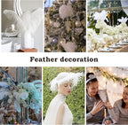 NEWONG 30pcs Light Blue Ostrich Feathers Natural Bulk 11-14inch(28-35cm) Vase Craft Wedding Home Party Centerpieces Christmas Day Decoration