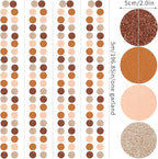 Boho Brown Rose-Gold Party-Decorations Streamers-Garland - 52ft Fall Birthday Hanging Paper Banner,Autumn Baby Bridal Showe Neutral Burgundy Wedding Bachelorette Decor Hugfond