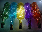Wine Bottle Lights with Cork, Battery Operated 9 Pack 20 LED Cork Shape Silver Wire Fairy Mini String Lights(No Bottles) for DIY, Party, Decor, Christmas, Halloween,Wedding (9, Cool White)