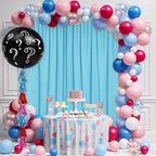 DWCN 10x10 FT Backdrop Curtains for Parties, Photography Backdrop Drapes with Rod Pockets for Wedding Decorations Stage Birthday Family Gatherings, 2 Panels 5ft x 10ft, Baby Blue