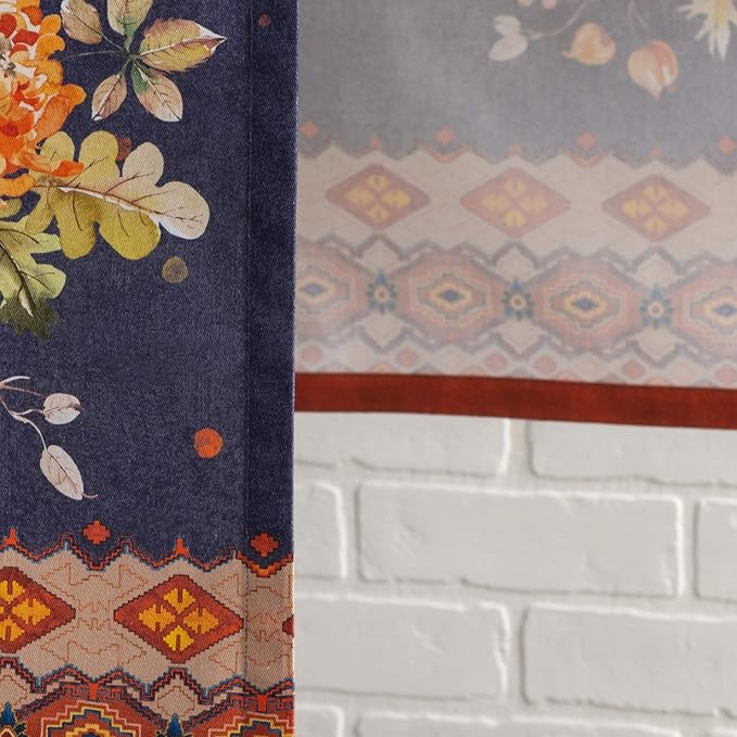 Maison d' Hermine Table Runner 100% Cotton Single Layer Table Runners 36 inches Long for Thanksgiving Christmas Decorations Home Kitchen Dining Party Wedding (Kelim - Infinity, 14.5" x 36")