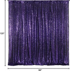 Poise3EHome Purple Sequin Backdrop,8FT x 10FT Sequin Photography Backdrop Curtain for Party Decoration, Purple