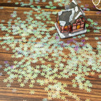 2000pcs/50g Christmas Snowflakes Confetti Decorations,Iridescent Snowflake Table Confetti Glitter Snowflake Sequins for Winter Wonderland Party Home Decoration