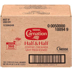 Nestle Carnation Coffee Creamer Half and Half, Made with Real Dairy, 0.304 fl oz Tubs (Pack of 360)
