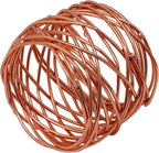 Handmade Round Mesh Napkin Rings Holder for Dinning Table Parties Everyday, Set of 12