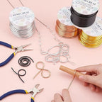 BENECREAT 10 Gauge Jewelry Craft Aluminum Wire 80 Feet Bendable Metal Sculpting Wire for Craft Floral Model Skeleton Making (Gold, 2.5mm)