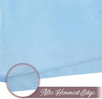 12 Pieces Light Blue Satin Napkins, 17" x 17" Square Table Napkins, Silky Soft Smooth Washable Napkins for Restaurant, Weddings, Dinner, Party Decoration