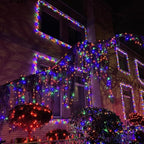 YEGUO 165ft 500 LED Christmas Lights Outdoor Waterproof, Clear Wire String Lights Indoor Plug in, 8 Modes Twinkle Tree Light Multicolor