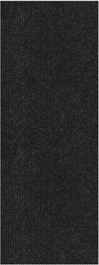 Ottomanson 3'11" x 12' Hallway Runner with Scraper Pile - Extra Durable Non-Slip Rug Mat for Indoor & Outdoor Use - Ideal for Kitchen, Entryway & Garage - High-Traffic Carpet, Black