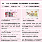 Confect Edible Galaxy Sprinkles | Sprinkles for Cakes & Cupcakes Decoration | pack of 5 Mix Black, Champagne Gold, Sliver, Grey & Golden Pearl | Vegan, Gluten-Free, Nut-Free, Soy-Free, Dairy-Free, Palm Oil-Free- 5 Oz