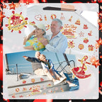40th Anniversary Cruise Door Magnets Decorations Red Gold Happy 40th Anniversary Cruise Ship Door Decor Magnetic for Married in 1985 Men Women Wedding Party Refrigerator Fridge Car Kitchen Garage