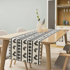 Rooster Table Runner,Farmhouse Animal Vintage Chicken Black White Plaid Check Tablecloth Burlap for Hotel Indoors Outdoor Dining Room Kitchen Home Decor,W13X L70 in