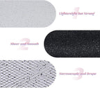 Glitter Tulle Rolls 6” by 50 Yards Sparkle Tulle Fabric Ribbon Sequin Tulle Netting Rolls for DIY Tutu Skirt Wedding Birthday Party Decoration (Black)
