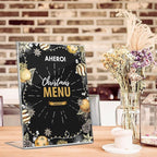 Aheroi 12Pcs Acrylic Sign Holder, 5x7 Clear Sign Holders, L-Shape Table Sign Holders Paper Stand, Plastic Sign Holder Standing, Paper Display Stand for Menu Document Display, Activities Supplies