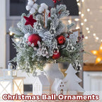 30 Pcs Clear Glass Teardrop Christmas Ornaments Crystal Raindrop Hanging Ornaments Crystal Chandelier Drop Pendant Icicles Decorations for Christmas Tree Winter Party Supplies (Mini Size)