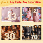 Pooqla Decorative Led Light Up Number Letters, White Plastic Marquee Number Lights Sign for 10th Birthday Party Wedding Decor Battery Operated Number (10)