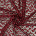 MDS Pack of 20 Wedding 12 x 108 inches Lace Table Runner for Wedding, Decorations for Birthday Parties, Banquets, Graduations, Engagements, and Runners fit Rectangle, Round Table- Maroon