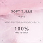 Baby Pink Tulle Fabric Roll Spool Bolt (54 Inch by 40 Yards) Large Tulle Wedding Party Decoration, Tutu Skirt, Table Runner, Gift Wrapping, Bridal Shower, Soft & Drape (Light Pink)