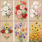60pcs Flower Match Boxes, 2.25x1.42x0.59in Bulk Fall Spring Floral DIY Light Brown Storage Containers Holders Double-Sided Strikers Wedding Bridal Baby Shower Birthday Party Favor, No Matches Included