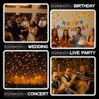Ultimate Confetti, Orange Tissue Paper Confetti - Rectangular Fluttering Biodegradable Confetti for Cannon and Launcher use – Best for Wedding, Parties, Concerts and Live Events - 1 lb, 16 oz