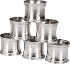 Silver Napkin Rings Set of 12, Heavy Duty Metal Napkin Holder Buckles, Fall Thanksgiving Christmas Napkin Rings, Napkins Rings for Dinner Table Decor, Wedding, Banquet, Party, Easter - CLEENTABLE