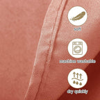Ascoza 2pack 60x102 Inch Dusty Pink Rectangular Tablecloth 6 Feet Table Cloth in Polyester Fabric for Wedding/Banquet/Restaurant/Parties