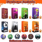 Halloween Treat Bags - 32Pcs Halloweens Trick or Treat Goody & Goodie Bag for Candy with Stickers, Halloween Party Favors Paper Trick or Treating Gifts Bags Halloween Candy Bags Party Supplies