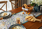 13×72 Inch Table Runner, Retro-Luxury Tassels Series for Kitchen Dining Table Holiday Decoration (Saliera)
