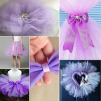 Lavender Tulle Fabric Rolls 54 Inch by 40 Yards Tulle Bolt Spool for Wedding Decorations DIY Tutu Baby Shower Table Skirt Ceiling Decor Birthday Party Craft Supplies
