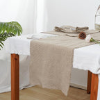 100% Pure Linen Table Runner 106 Inches Long-Super Thick Noble 14 x 106 Inch Cloth Dining Table Runner for Wedding, Parties, Everyday, Holidays