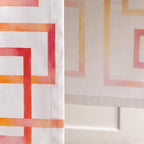 Maison d' Hermine Table Runner 100% Cotton Single Layer Table Runners 108 inches Long Decorative for Home Kitchen Dining Party Wedding Bridal Shower Spring Summer (Summer Maze, 14.50" x 108")