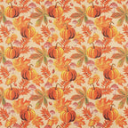 RUSPEPA Fall Wrapping Paper Roll, Mini Roll, Watercolor Pumpkin, Autumn Leaf and Mushroom Design, Autumn Kraft Gift Wrap Paper for Thanksgiving, Fall Party, Harvest, 17 Inches x 16.4 Feet
