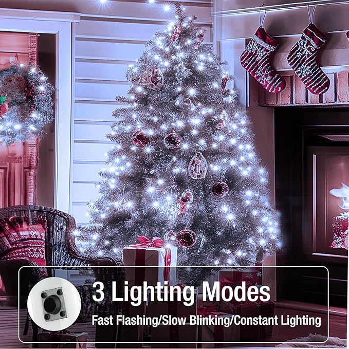 50 Pack Fairy Lights Battery Operated - 7ft 20 Led Twinkle Lights 3 Modes, Bulk Mini String Lights Waterproof for Mason Jars Vases DIY Party Wedding Decoration Christmas -Cool White