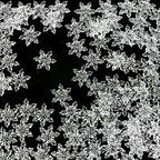 HappyFiller Sensory Bin Filler Gems 114 PCS Clear Mini Acrylic Snowflake No Holes Crystal Centerpieces for Vase Fillers,Home Decorations,Winter Table Scatters,Crafts,10 OZ
