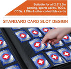1000+ Pockets Trading Card binder, GEAoffice PU Cover Card Collection Binder, Premium 16 Pockets Card Holder Folders, Side Loading Card Album for YuGiOh, MTG, TCG, Game Cards & Sports Cards, Orange