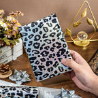 Yarcony Leopard Wrapping Paper Roll, Bold Animals Prints Wrapping Paper, Glitter Black White Cheetah Gift Wrap w/Metallic Shine for Birthday, Graduatios, Bachelorette, Christmas (17 Inch X 33 Feet)