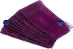 MDS Pack of 75 PCS Organza Chair Sashes Wider Dining Chair Bows Ribbon Tie Back for Wedding Party Birthday Bridal Shower Reception Event Banquet Home Chair Cover Decoration - Eggplant
