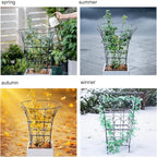 COOOXIM Peony Cages & Supports - Metal Plant Obelisk Trellis for Outdoor Use, 27.5 x 22 Inches, Perfect for Peonies, Roses, and Climbing Vines - Durable Garden Support Ring in M Shape