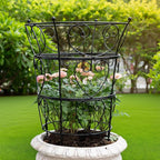 Large Obelisk Trellis Peony Cage 24.6x17 Inches - Premium Metal Plant Support for Outdoor Gardens, Easy Assembly, Sturdy Design, Perfect for Climbing Plants