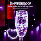 12 Pack Fairy Lights Battery Operated String Lights，7FT 20LED Waterproof Silver Wire Christmas Lights Outdoor,Firefly Mini Lights for Bedroom Party Birthday Wedding Home Decor